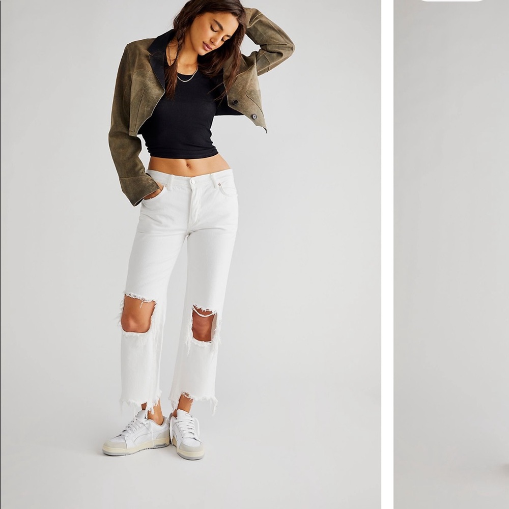 Free people white jeans unworn!